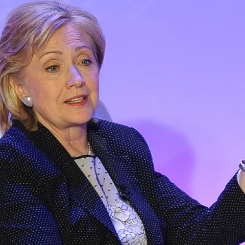 Former Secretary of State Hillary Rodham Clinton at the Hyatt Regency Century Plaza on June 19, 2014 in Century City, California. (Angela Weiss/Getty Images)