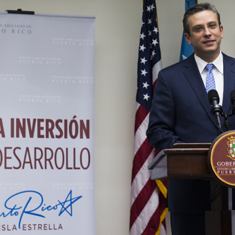 Governor Alejandro Garca Padilla at the Governor's Mansion on November 14, 2013 in San Juan, Puerto Rico. (Christopher Gregory/Getty Images)