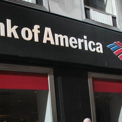 Bank of America branch in Chicago's Financial District, November 1, 2011. (Scott Olson/Getty Images)
