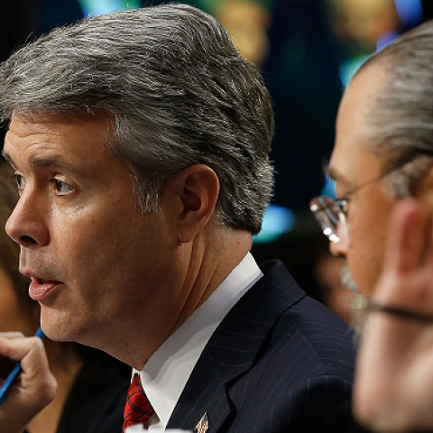 Robert McDowell (2nd L), former Federal Communications Commission commissioner testifies before the Senate Judiciary Committee September 17, 2014 in Washington, DC. (Win McNamee/Getty Images)