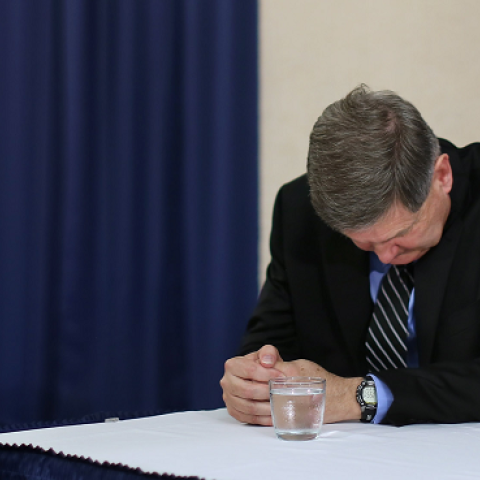 New York Times reporter James Risen participates in a news conference at the National Press Club August 14, 2014 in Washington, DC. (Chip Somodevilla/Getty Images)