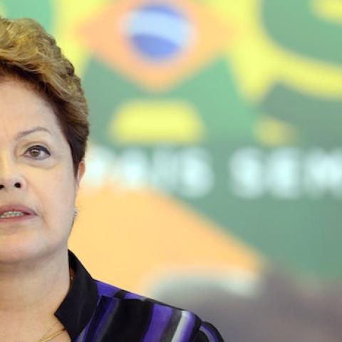 Brazilian President Dilma Rousseff speaks at Planalto Palace on December 2, 2013. (EVARISTO SA/AFP/Getty Images)