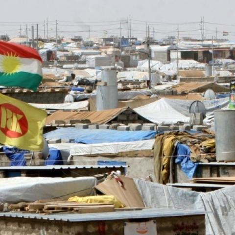 Domiz refugee camp, 20 km southeast of the northern Iraqi city of Dohuk, on June 19, 2013. (SAFIN HAMED/AFP/Getty Images)