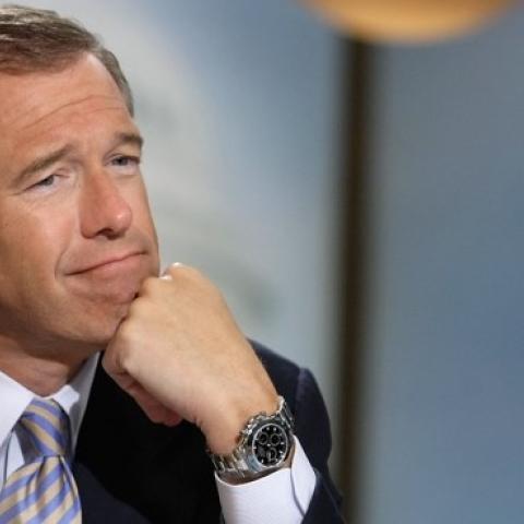 Brian Williams at the NBC studios June 22, 2008 in Washington, DC. (Alex Wong/Getty Images for Meet the Press)