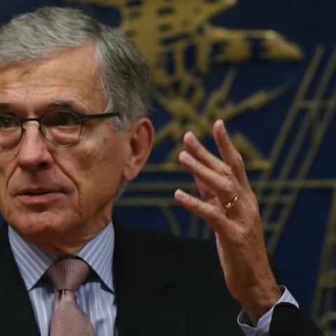 Federal Communications Commission Chairman Tom Wheeler delivers opening remarks at the start of a Open Internet Roundtable discussion, September 16, 2014 in Washington, DC. (Mark Wilson/Getty Images)