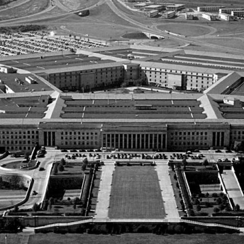 Aerial view of the Pentagon October 21, 1948. (National Archives/Newsmakers)