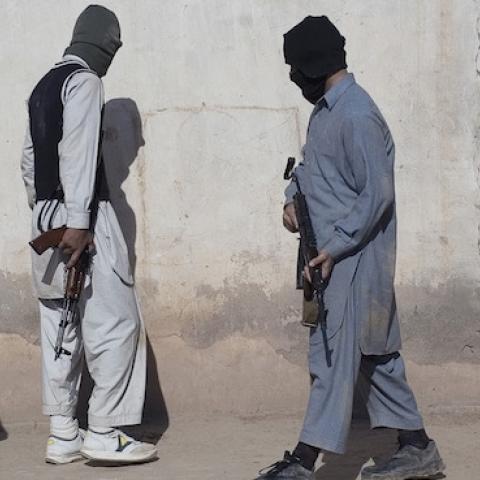 New recruits training under the authority of Abdul Rehman, allegedly part of the Lashkar-e-Taiba Islamist militant group, Mattani, Pakistan, December 22, 2009.(Veronique de Viguerie/Getty Images)