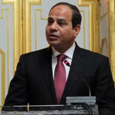 Egyptian President Abdel Fattah el-Sisi at the Ethiopian National Palace in Addis Ababa, Ethiopia on March 24, 2015. (Minasse Wondimu Hailu/Anadolu Agency/Getty Images)