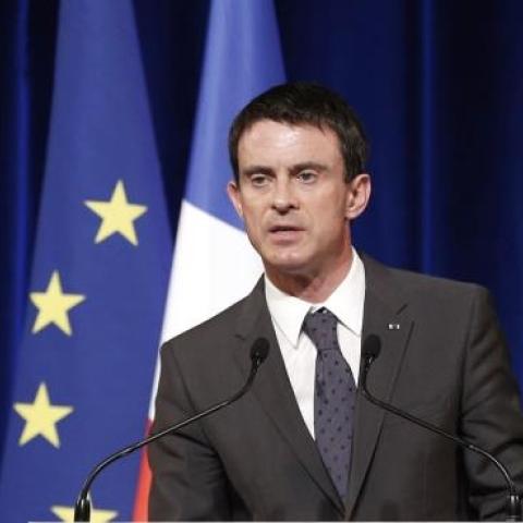 French Prime Minister Manuel Valls in Paris on April 29, 2015. (FRANCOIS GUILLOT/AFP/Getty Images)