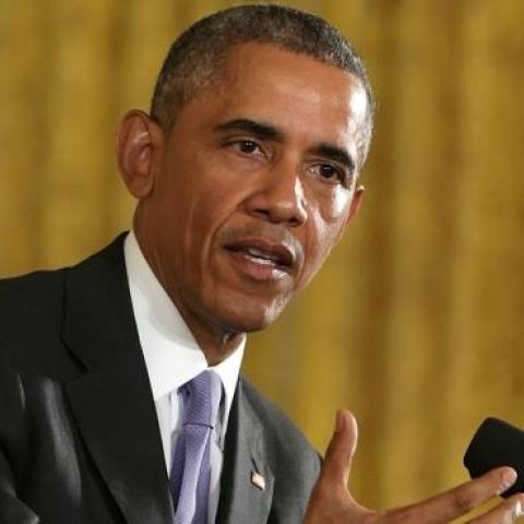 President Obama during a news conference in response to the Iran nuclear deal, July 15, 2015. (Alex Wong/Getty Images)