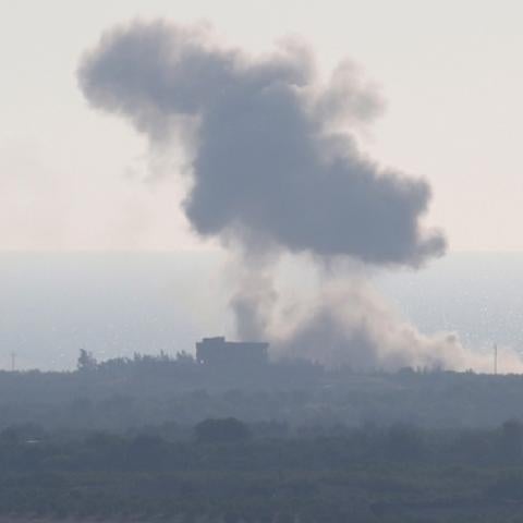 Smoke billows in Egypt's North Sinai on July 2, 2015. At least 70 people, mostly Egyptian soldiers but also civilians, were killed in attacks and ongoing clashes with Islamic State group jihadists.(SAID KHATIB/AFP/Getty Images)