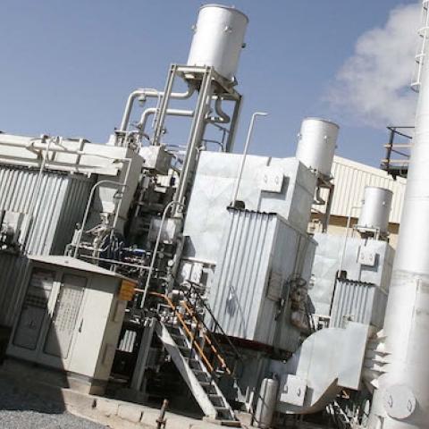 Iran's heavy water production facility, October 27, 2004, Arak, Iran. (Majid Saeedi/Getty Images)