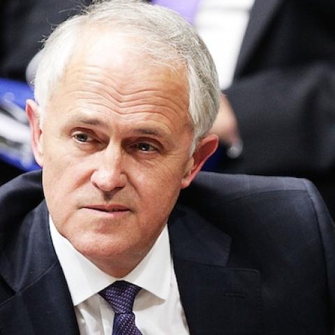 Prime Minister Malcolm Turnbull during House of Representatives question time at Parliament House on September 15, 2015 in Canberra, Australia. (Stefan Postles/Getty Images