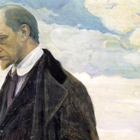 Mikhail Nesterov's portrait of Ivan Ilyin, 1921. (Russian Museum, St. Petersburg)