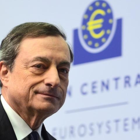 Mario Draghi, President of the European Central Bank, in the ECB headquaters on December 4, 2014 in Frankfurt am Main, Germany. (Thomas Lohnes/Getty Images)