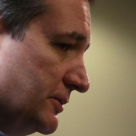 Republican presidential candidate Sen. Ted Cruz (R-TX) speaks at the Heritage Foundation December 10, 2015 in Washington, DC. (Alex Wong/Getty Images)