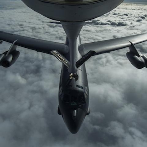 B-52 Stratofortress refuels over the Pacific, April 2014. (US Air Force/Released)