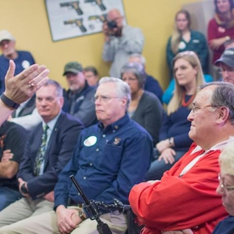 Republican presidential candidate Sen. Ted Cruz (R-TX) speaks to supporters during a campaign event on December 4, 2015 in Johnston, Iowa. (Scott Olson/Getty Images)