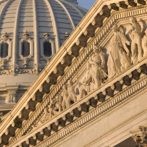 Sunrise at the U.S. Capitol, October 5, 2013 in Washington, DC. (Chris Maddaloni/Getty Images)