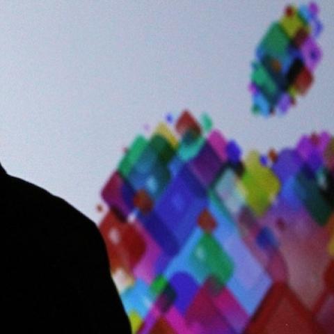 Apple CEO Tim Cook delivers the keynote address at the Apple 2012 World Wide Developers Conference (WWDC) at Moscone West on June 11, 2012 in San Francisco, California. (Justin Sullivan/Getty Images)