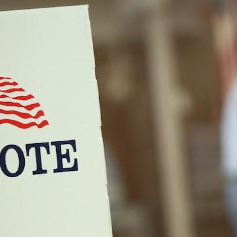 Voting booths are set up for early voting at the Black Hawk County Courthouse on September 27, 2012 in Waterloo, Iowa. (Scott Olson/Getty Images)