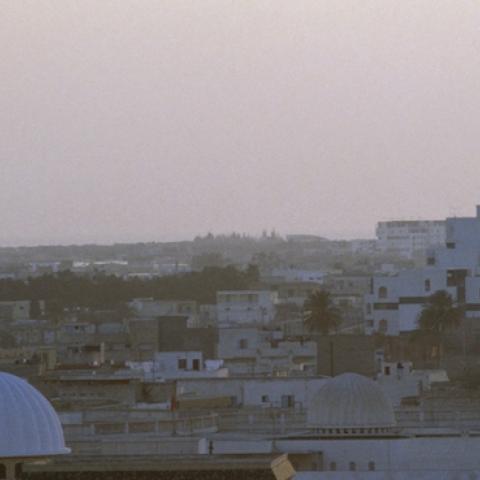 View of the city of Monastir and of the mosque, Monastir Governorate, Tunisia. (DeAgostini/Getty Images)