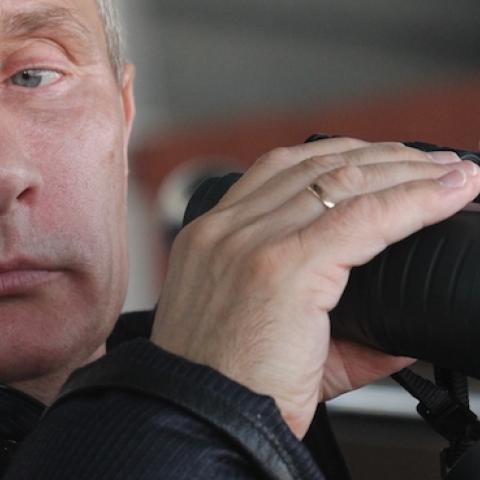 Russian Prime Minister Vladimir Putin at the Russian armament exhibition Expo Arms-2011 September 9 2011 in the Urals town of Nizhny Tagil, Russia. (Sasha Mordovets/Getty Images)