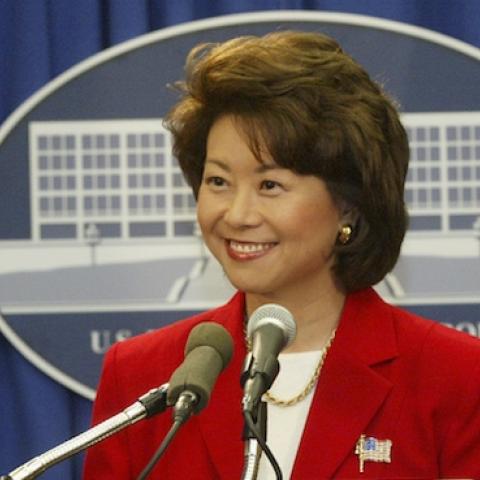 Secretary of Labor Elaine L. Chao, October 7, 2002. (Elaine L. Chao/Flickr)