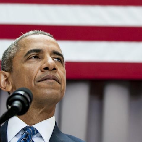 U.S. President Barack Obama speaks about the Iran nuclear agreement August 5, 2015 at American University in Washington, DC. (Pete Marovich-Pool/Getty Images)