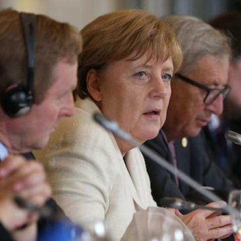 German Chancellor Angela Merkel speaks at the EPP Summit, Brussels, June 2016. (European People's Party/Flickr)