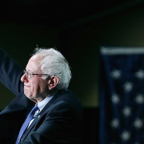 Democratic presidential candidate Sen. Bernie Sanders (D-VT) during a campaign rally on March 15, 2016 in Phoenix, Arizona. (Ralph Freso/Getty Images)