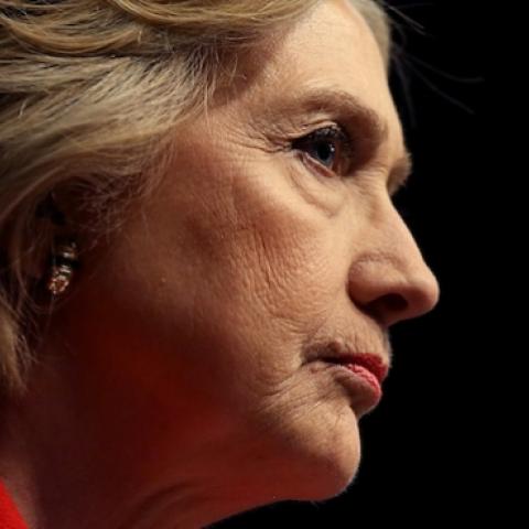 Democratic presidential candidate Hillary Clinton speaks during the National Action Network's 25th Anniversary Convention on April 13, 2016 in New York City. (Justin Sullivan/Getty Images)