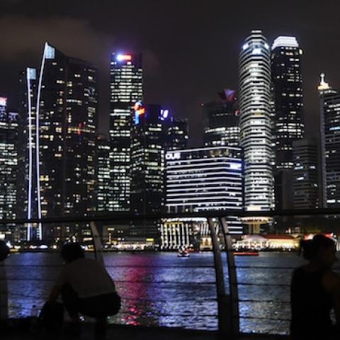 Singapore skyline at night (Photo: ROSLAN RAHMAN/AFP/Getty Images)