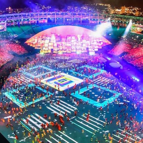 The opening ceremony of the Rio 2016 Olympic Games at the Maracana stadium in Rio de Janeiro on August 5, 2016. (FRANCOIS-XAVIER MARIT/AFP/Getty Images)