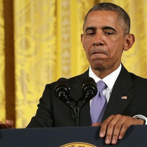 U.S President Barack Obama during a news conference in the East Room of the White House in response to the Iran nuclear deal on July 15, 2015 in Washington, DC. (Alex Wong/Getty Images)