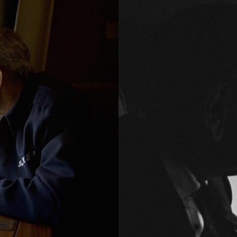 (L) President George W. Bush views Hurricane Katrina’s devastation, August 31, 2005. (Paul Morse/White House/Getty Images) (R) President Lyndon B. Johnson views riot damage aboard a helicopter over Washington, DC, on April 7, 1968. (Frank Wolfe)