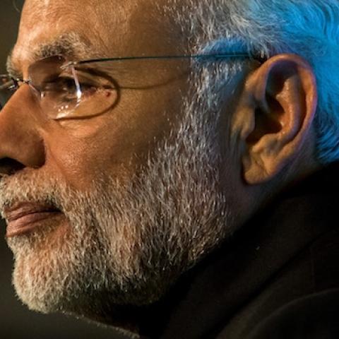 Indian Prime Minister Narendra Modi addresses industry leaders at Guildhall on November 12, 2015 in London, England. (Rob Stothard - WPA Pool/Getty Images)