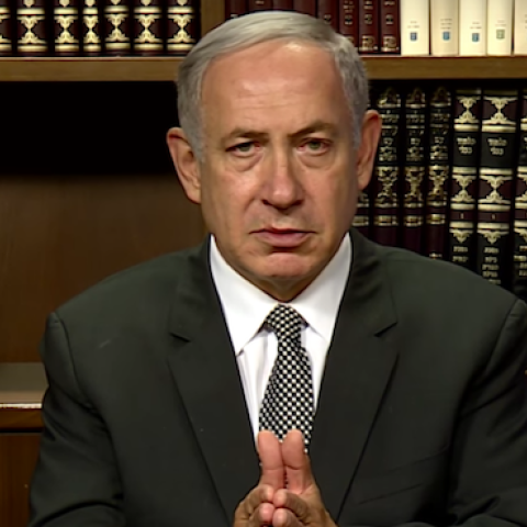 Screenshot from the Prime Minister of Israel's "NO JEWS" YouTube video
