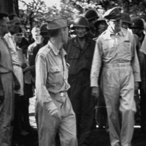 General Douglas MacArthur in Manila, c. 1945. (Carl Mydans/The LIFE Picture Collection/Getty Images)
