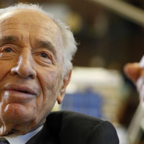 Israeli President Shimon Peres in the President house on April 10, 2013 in Jerusalem, Israel. (Lior Mizrahi/Getty Images