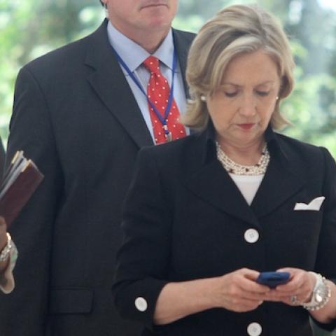 US Secretary of State Hillary Clinton (C) at the 43rd annual Association of South East Asian Nations (ASEAN) Ministering Meeting in Hanoi on July 23, 2010. (Na Son Nguyen/AFP/Getty Images)