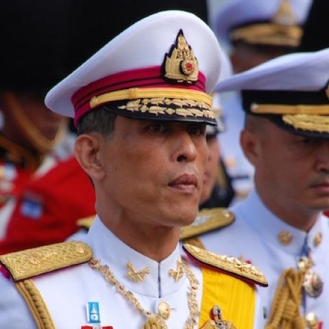 Thailand's Crown Prince Maha Vajiralongkorn walks in the procession during the royal cremation of Princess Galyani Vadhana in Bangkok, Thailand on November 15, 2008. (Patrick AVENTURIER/Gamma-Rapho via Getty Images)