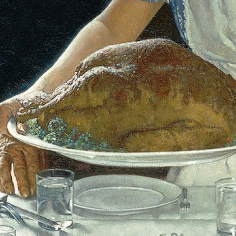 Normal Rockwell's Freedom from Want, Oil on Canvas, 1943 (Public Domain)