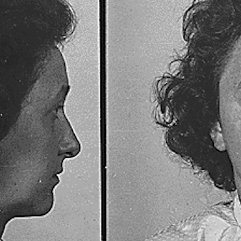 Police mugshot of Ethel Rosenberg. (Department of Justice, Office of the U.S. Attorney for the Southern Judicial District of New York.