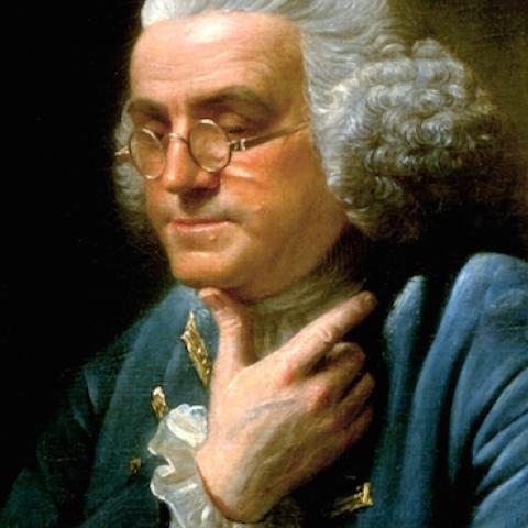 Portrait of Benjamin Franklin by David Martin, 1767, oil on canvas. (The White House Historical Association/Wikimedia)
