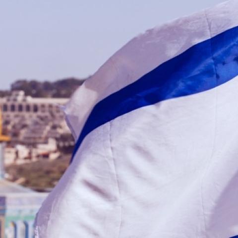 Dome of the Rock and flag of Israel. (Cosmo Condina/Getty Images)