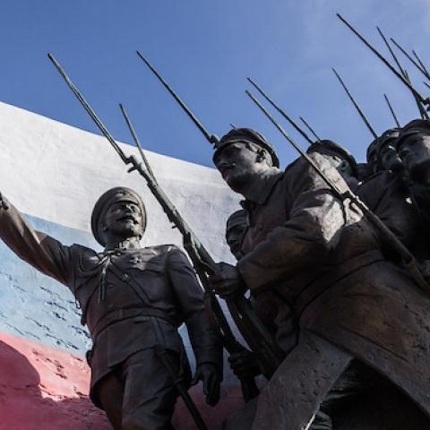 The Memorial to the Heroes of WW1 in the Victory Park on May 9, 2015 in Moscow, Russia. (Alexander Aksakov/Getty Images)
