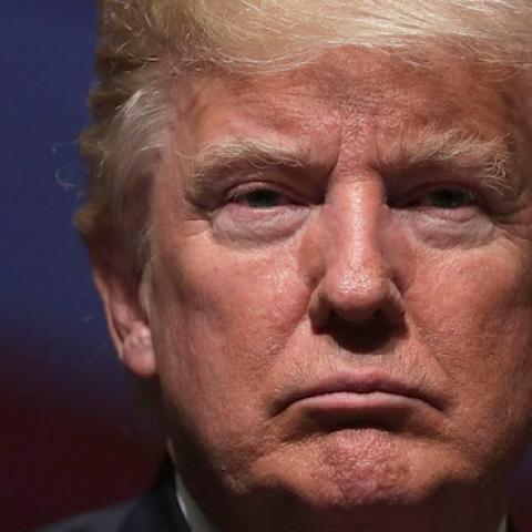 Republican presidential nominee Donald Trump pauses during a campaign event September 6, 2016 in Virginia Beach, Virginia. (Alex Wong/Getty Images)