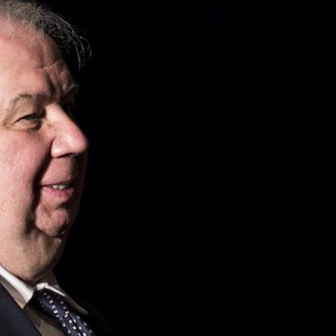 Russian Ambassador to the US Sergey Kislyak (L) leaves after a foreign policy speech by Republican US Presidential hopeful Donald Trump at the Mayflower Hotel April 27, 2016 in Washington, DC.(BRENDAN SMIALOWSKI/AFP/Getty Images)