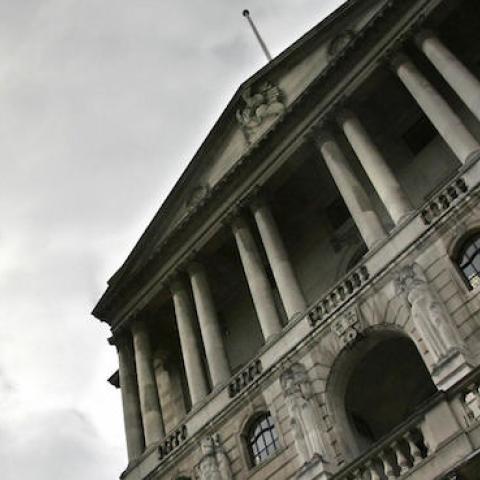 Britain's Bank of England in central London, June 18, 2007. (SHAUN CURRY/AFP/Getty Images)